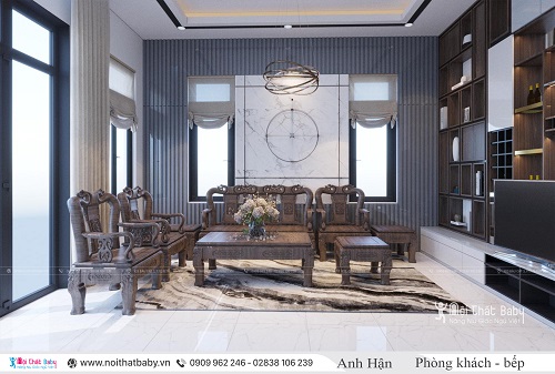 Thiết kế nội thất nguyên căn đẹp mang phong cách hiện đại